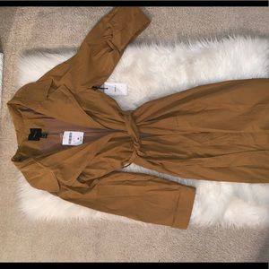 Long brown trench coat brand new